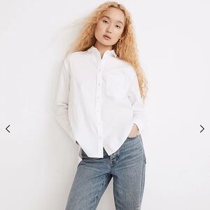Madewell White Oversized Ex-Boyfriend Shirt, NWT, size XXL